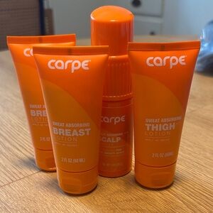 NEW Carpe Sweat Absorbing Lotion Set - Orange